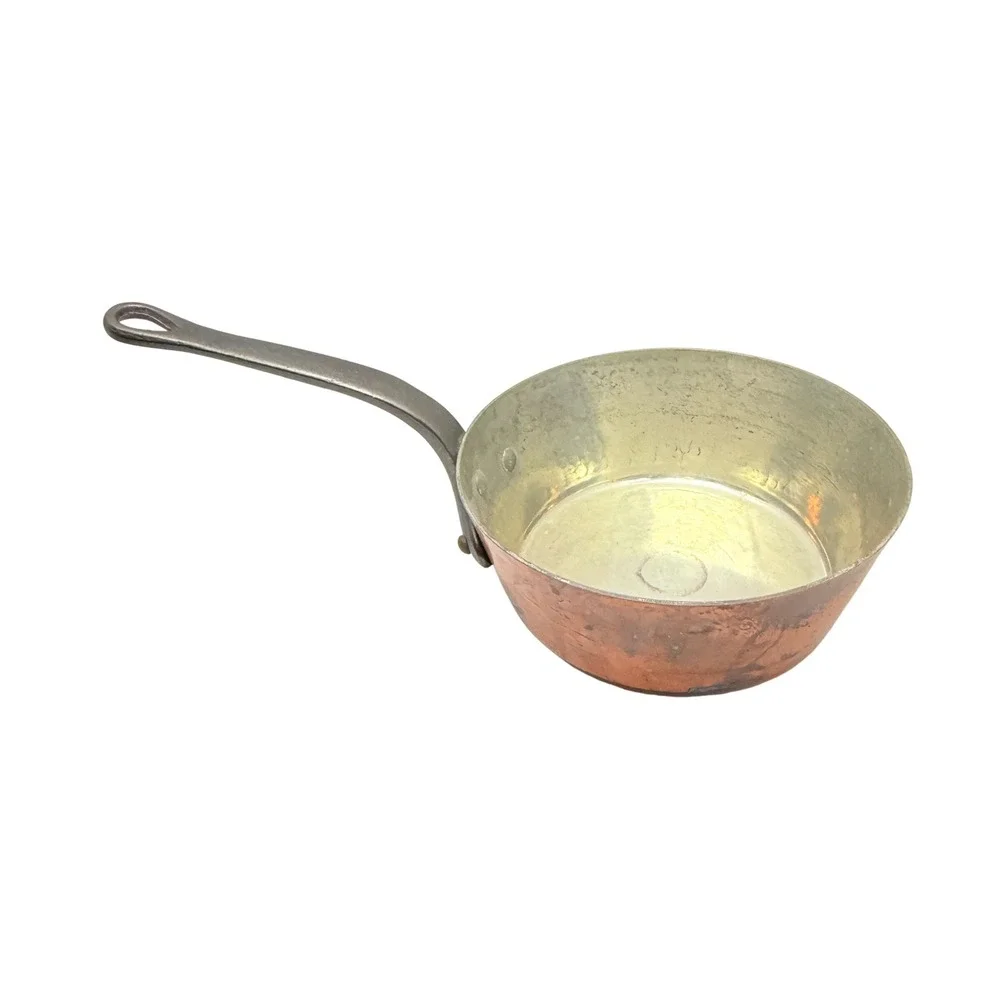 Vintage French Copper Windsor Pan Williams Sonoma French 2mm Mauviel Style 3 Qts
